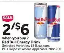 Stop&Shop Red Bull Energy Drink offer