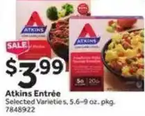 Stop&Shop Atkins Entrée offer