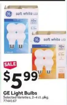Stop&Shop Ge Light Bulbs offer