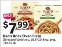 Stop&Shop Rao's Brick Oven Pizza offer