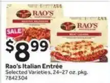 Stop&Shop Rao's Italian Entrée offer