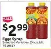 Stop&Shop Eggo Syrup offer