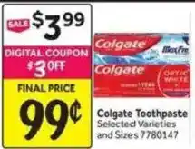 Colgate toothpaste