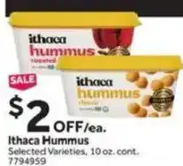 Stop&Shop Ithaca Hummus offer