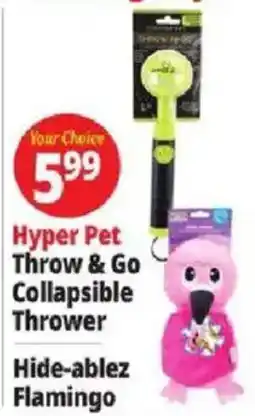 Ocean State Job Lot Hyper Pet Throw & Go Collapsible Thower offer