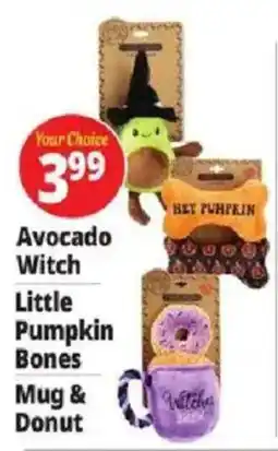 Ocean State Job Lot Your Choice Avocado Witch Little Pumpkin Bones Mug & Donut offer