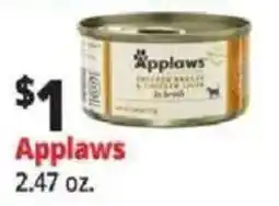 Ocean State Job Lot Applaws chicken breast & chicken liver in broth offer