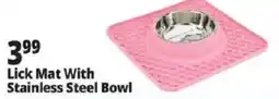 Ocean State Job Lot Lick Mat With Stainless Steel Bowl offer