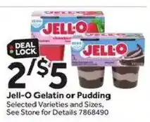 Stop&Shop Jell-O Gelatin or Pudding offer