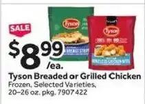 Stop&Shop Tyson Breaded or Grilled Chicken offer
