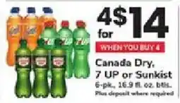 ACME Canada Dry 7 UP or Sunkist offer