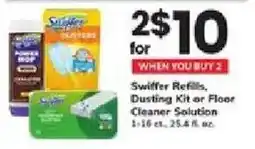 ACME Swiffer Refills, Dusting Kit or Floor Cleaner Solution offer