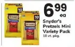 ACME Snyder's Pretzels Mini Variety Pack offer