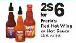 ACME Frank's Red Hot Wing or Hot Sauce offer