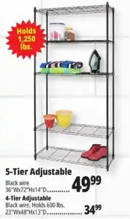 Ocean State Job Lot 5-Tier Adjustable offer