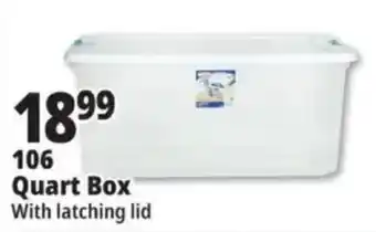 Ocean State Job Lot 106 Quart Box With Latching Lid offer