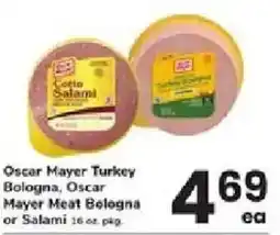 ACME Oscar Mayer Turkey Bologna, Oscar Mayer Meat Bologna or Salami offer