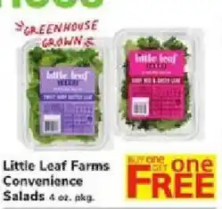 ACME Little Leaf Farms Convenience Salads offer