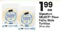 ACME Signature Select Flour Fajita Style Tortillas offer