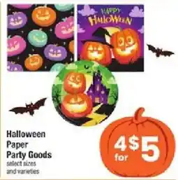 Shaw's Halloween Paper Party Goods offer