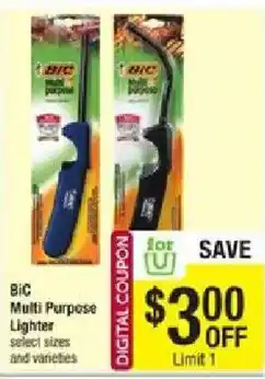 Shaw's Bic Multi Purpose Lighter offer