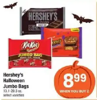 Shaw's Hershey's Halloween Jumbo Bags offer