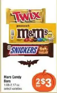 Shaw's Mars Candy Bars offer