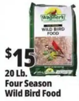 Ocean State Job Lot Wagners Four Season Wild Bird Food offer