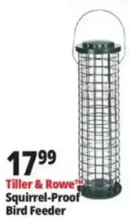 Ocean State Job Lot Tiller & Rowe Squirrel-Proof Bird Feeder offer