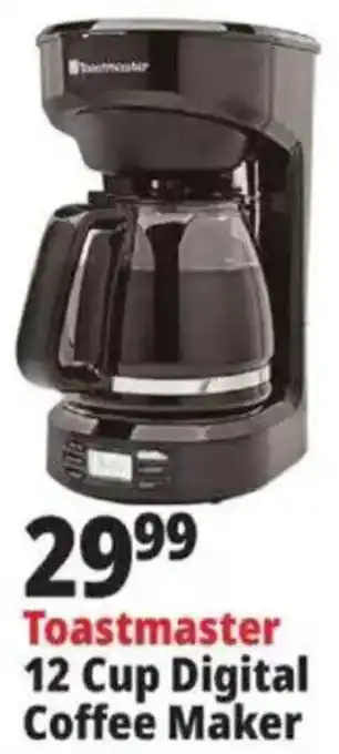 Ocean State Job Lot Toastmaster 12 Cup Digital Coffee Maker offer