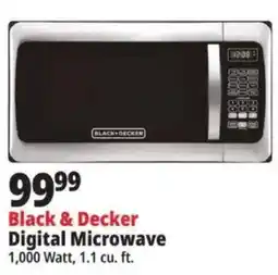 Ocean State Job Lot Black & Decker Digital Microwave offer