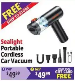 Ocean State Job Lot Sealight portable cordless car vacuum offer