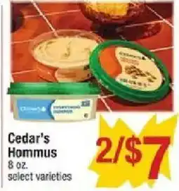 Shaw's Cedar's Hummus offer