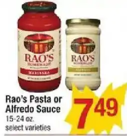 Shaw's Rao's Pasta or Alfredo Sauce offer