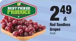 Sentry Best picked produce red seedless grapes offer