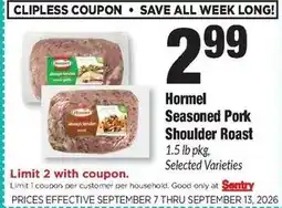 Sentry Hormel Seasoned Pork Shoulder Roast offer