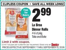 Sentry La Brea Dinner Rolls offer