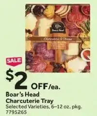 Stop&Shop Boar's Head Charcuterie Tray offer