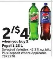 Stop&Shop Pepsi 1.25 L offer