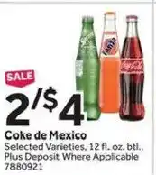 Stop&Shop Coke de Mexico offer
