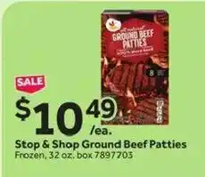 Stop&Shop Stop & Shop Ground Beef Patties offer