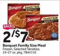 Stop&Shop Banquet Family Size Meal offer