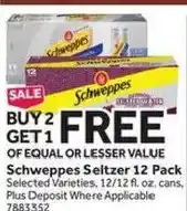 Stop&Shop Schweppes Seltzer offer