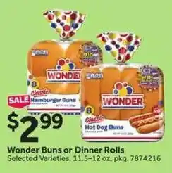 Stop&Shop Wonder Buns or Dinner Rolls offer