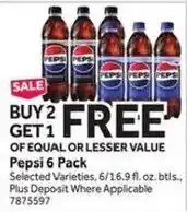 Stop&Shop Pepsi 6 Pack offer