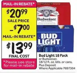 Stop&Shop Bud Light 18 Pack offer