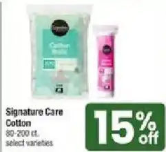 Shaw's Signature Care Cotton offer