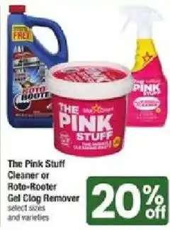 Shaw's The Pink Stuff Cleaner or Roto-Rooter Gel Clog Remover offer
