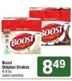 Shaw's Boost Original Shakes offer