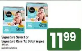 Shaw's Signature Select or Signature Care 7x Baby Wipes offer